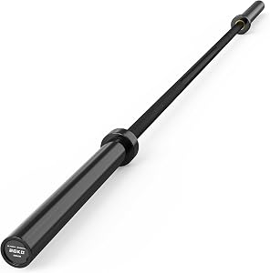 7 ft Olympic Barbell, 2-Inch 45 lb Weight Bar with Knurled Grip - 1000lb Capacity, (Also i